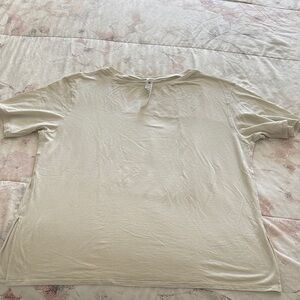 lululemon athletica Light Beige Short Sleeve Tee